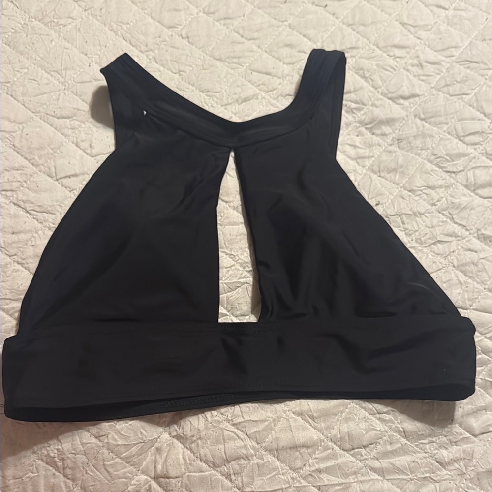 SHEIN Black Bikini Swimwear Minimalist Design
